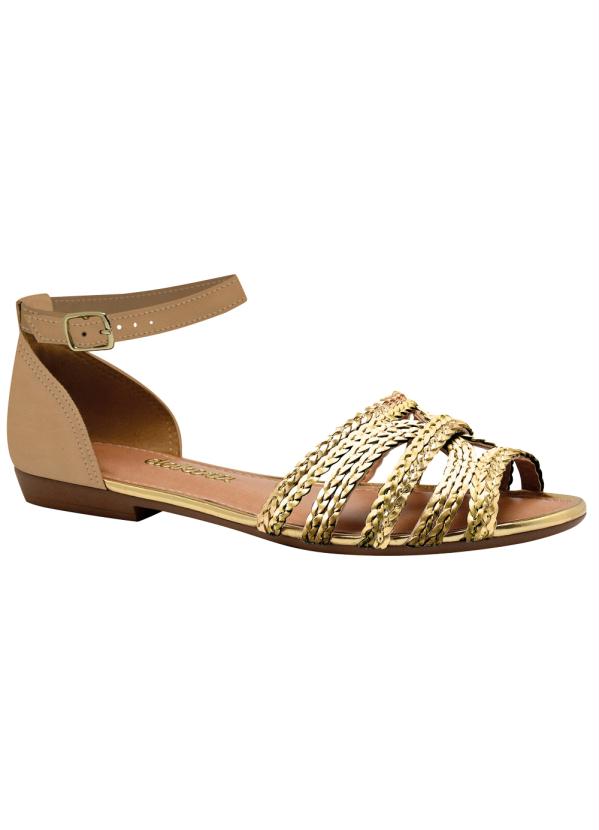 sandalia rasteira dakota vermelha