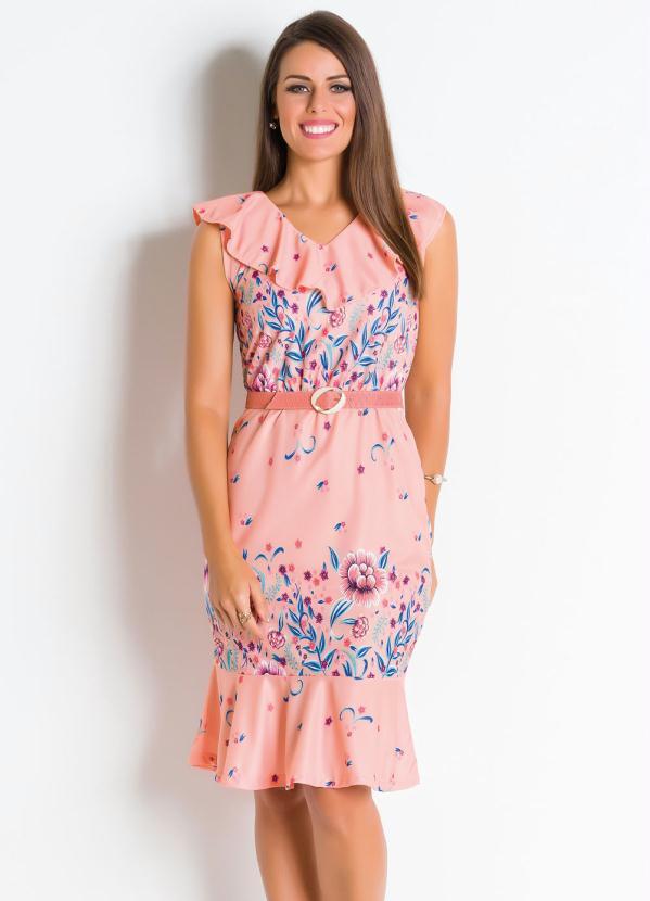 vestidos floridos moda evangelica