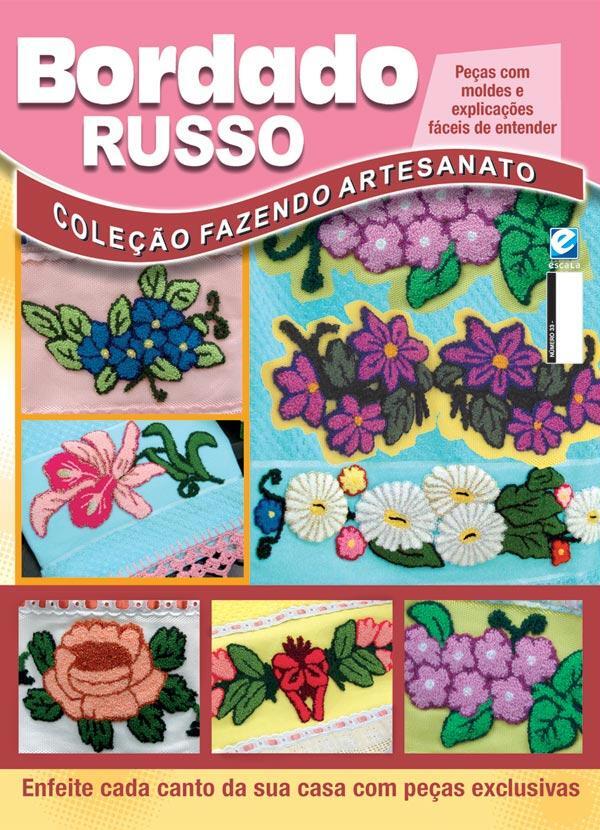 Revista Coleç u00e3o Fazendo Artesanato Bordado Russo Posthaus Aparador Para Sala Pequena ~ Revista Coleç u00e3o Fazendo Artesanato Bordado Russo Posthaus
