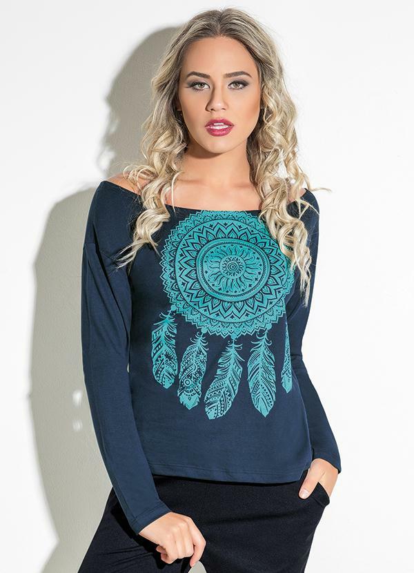 Imagem do BLUSA DECOTE CANOA MARINHO BLUSA DECOTE CANOA MARINHO