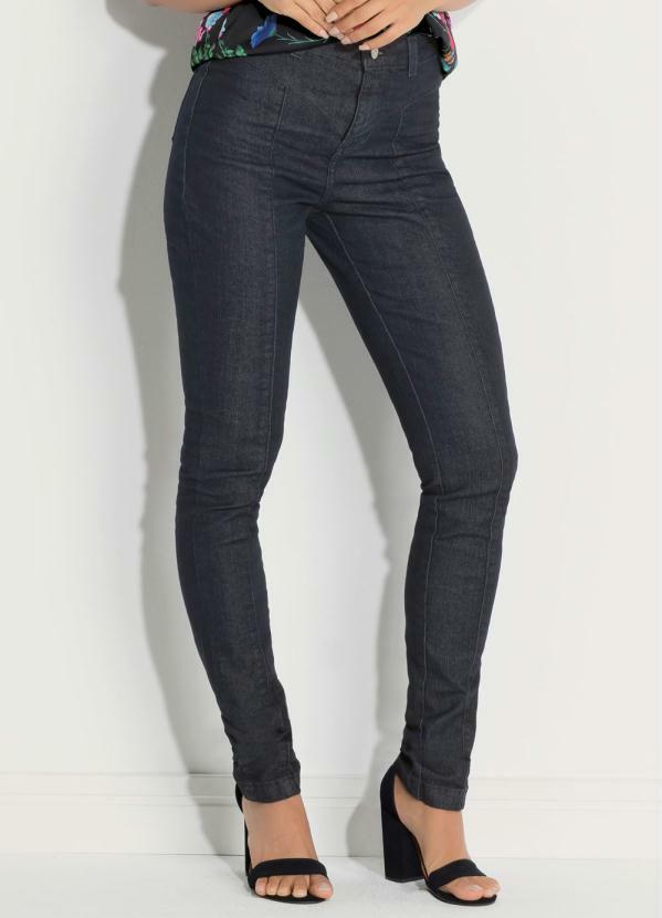 Imagem do CALÇA SKINNY CINTURA ALTA JEANS ESCURO CALÇA SKINNY CINTURA ALTA JEANS ESCURO