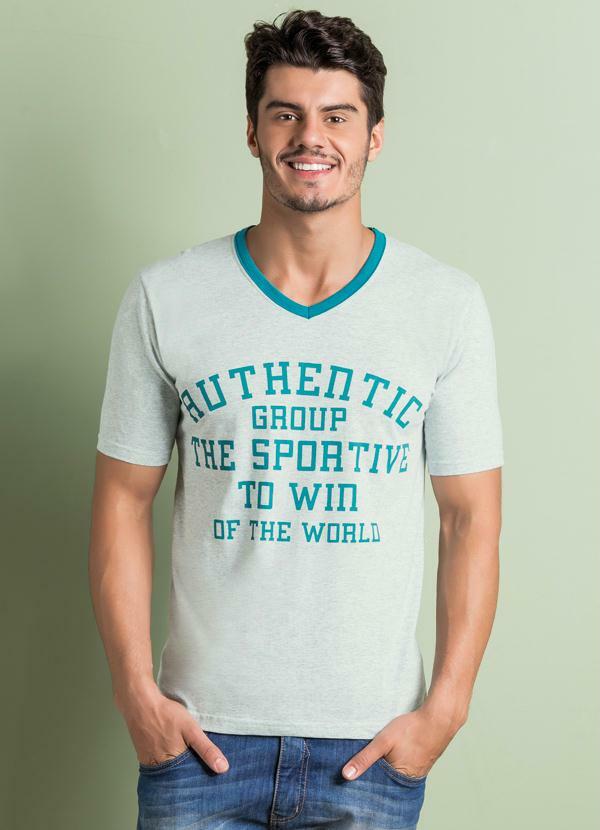 Imagem do CAMISETA DECOTE EM V MESCLA CAMISETA DECOTE EM V MESCLA