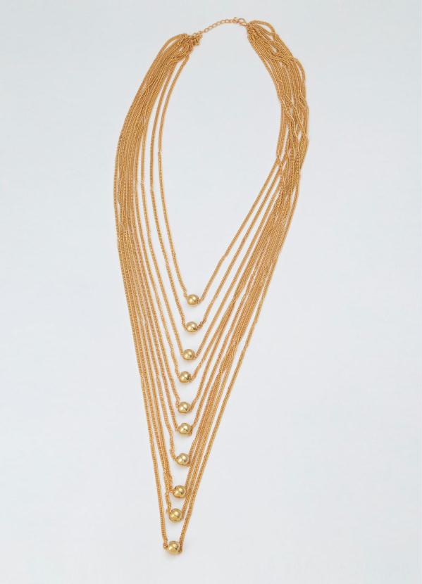 Colar (Dourado) com Correntes Colar (Dourado) com Correntes