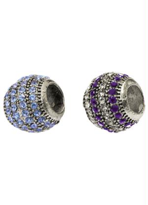 Kit Berloques com Strass (Sortido) 2 Pe�as