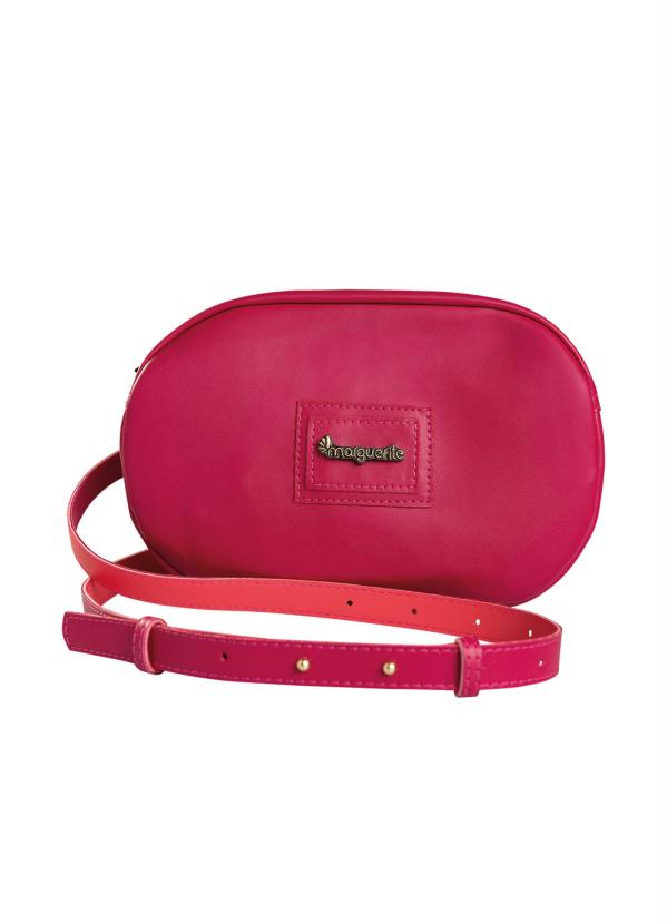 Bolsa (Pink) Arredondada com Z�per e Al�a