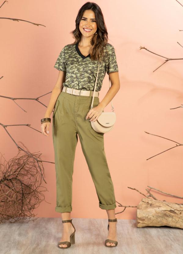 Bolsa Pochete (Bege) Croco 2 em 1 com Argola