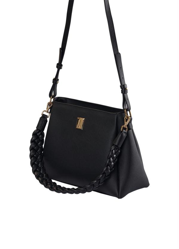 Bolsa Vizzano (Preta) com Al�a Tran�ada