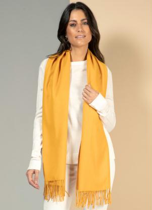 Cachecol (Caramelo) com Franjinhas