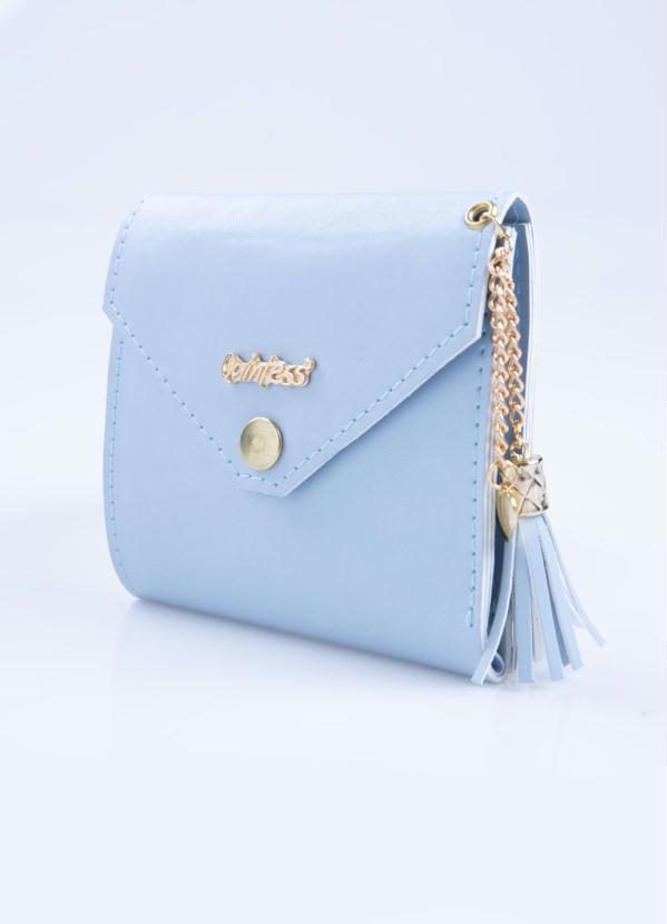 Carteira Porta Documentos (Azul) com Tassel