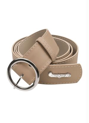 Cinto (Areia) com Fivela Prateada Plus Size Cinto (Areia) com Fivela Prateada Plus Size