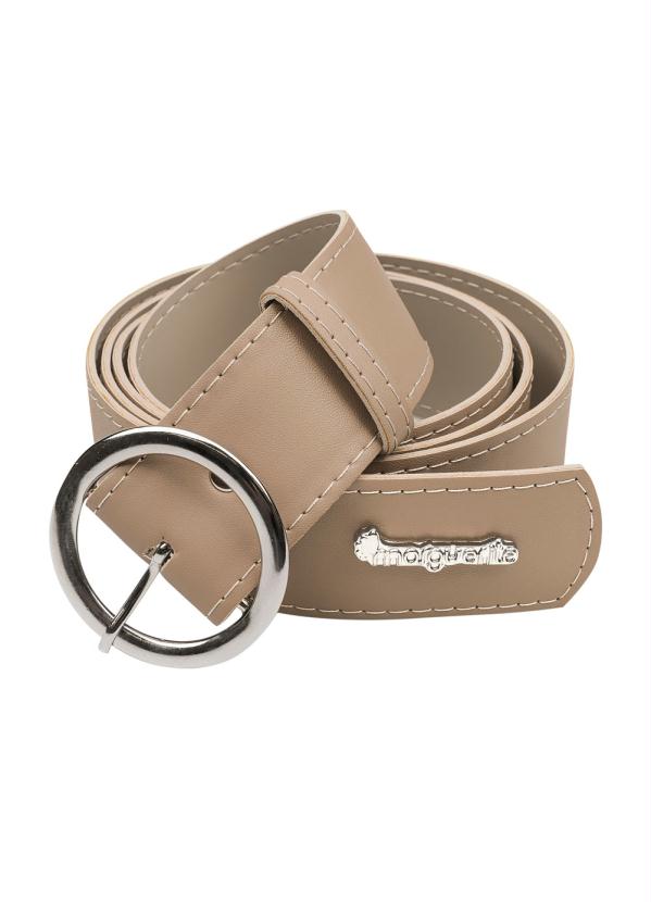 Cinto (Areia) com Fivela Prateada Plus Size Cinto (Areia) com Fivela Prateada Plus Size