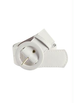 Cinto Faixa Plus Size (Off White) Fivela Redonda Cinto Faixa Plus Size (Off White) Fivela Redonda