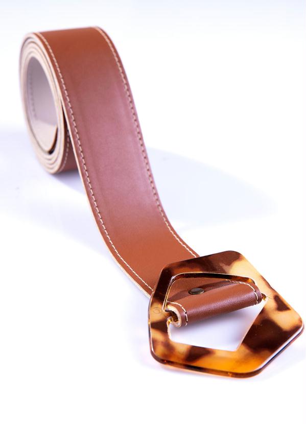 Cinto (Caramelo) com Fivela Tartaruga