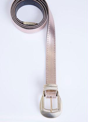 Cinto (Cobre) Metalizado com Fivela em Dourado