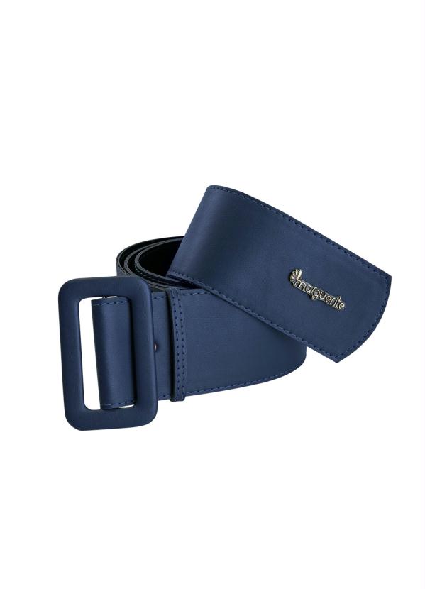 Cinto (Marinho) Largo com Fivela Plus Size