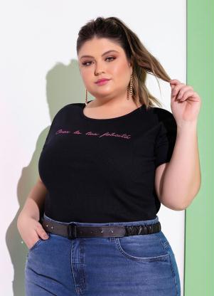 Cinto (Preto) com El�stico Plus Size