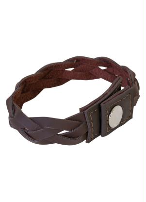 Pulseira (Marrom) de Fechamento em Botão Regulável Pulseira (Marrom) de Fechamento em Botão Regulável