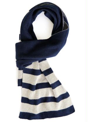 Cachecol Infantil de Tric� (Azul)