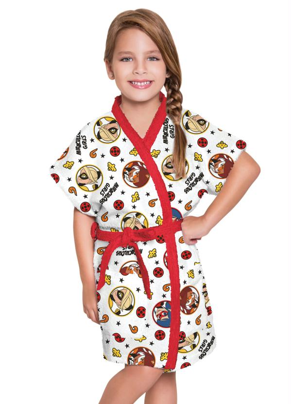 Roupão Felpudo (G) Ladybug Vermelho 1 Peça Roupão Felpudo (G) Ladybug Vermelho 1 Peça