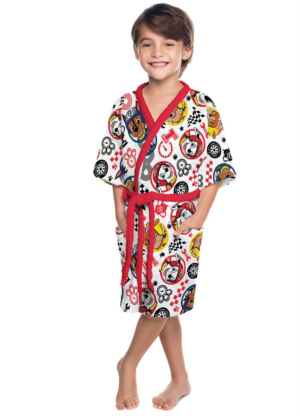 Roup�o Felpudo (M) Patrulha (Vermelho) 1 Pe�a