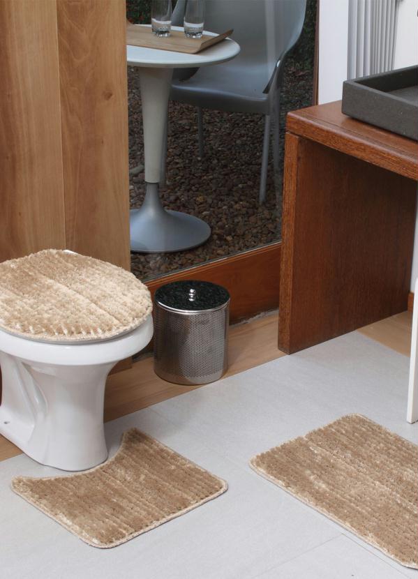 Jogo de Banheiro (Bege) 3 Peças Jogo de Banheiro (Bege) 3 Peças