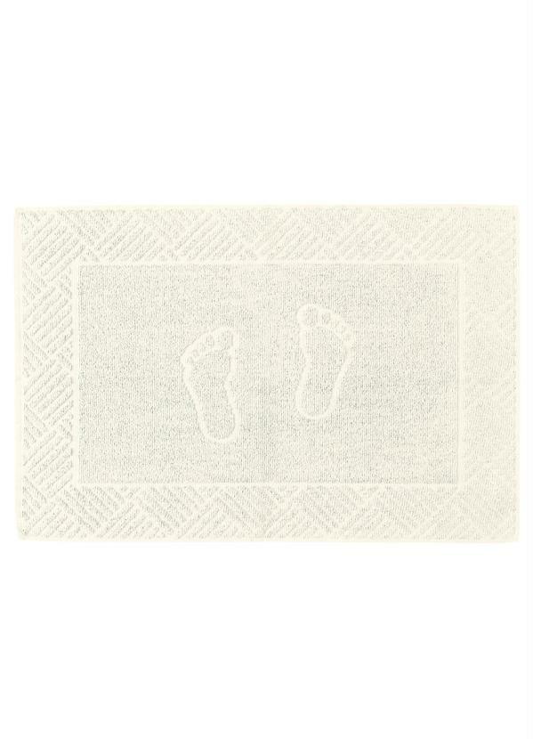 Piso Pezinho Felpudo (Bege) Jacquard (1 Pe�a)