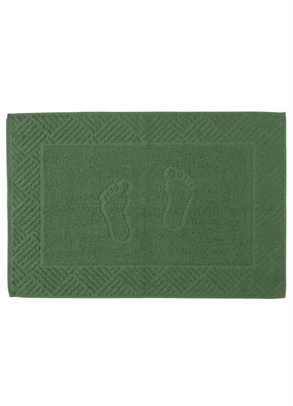 Piso Pezinho Felpudo (Verde) Jacquard (1 Pe�a)