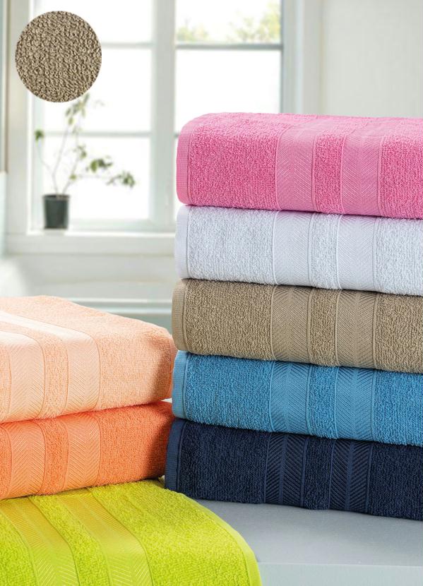 Toalha de Rosto (Bege) 1 Pe�a