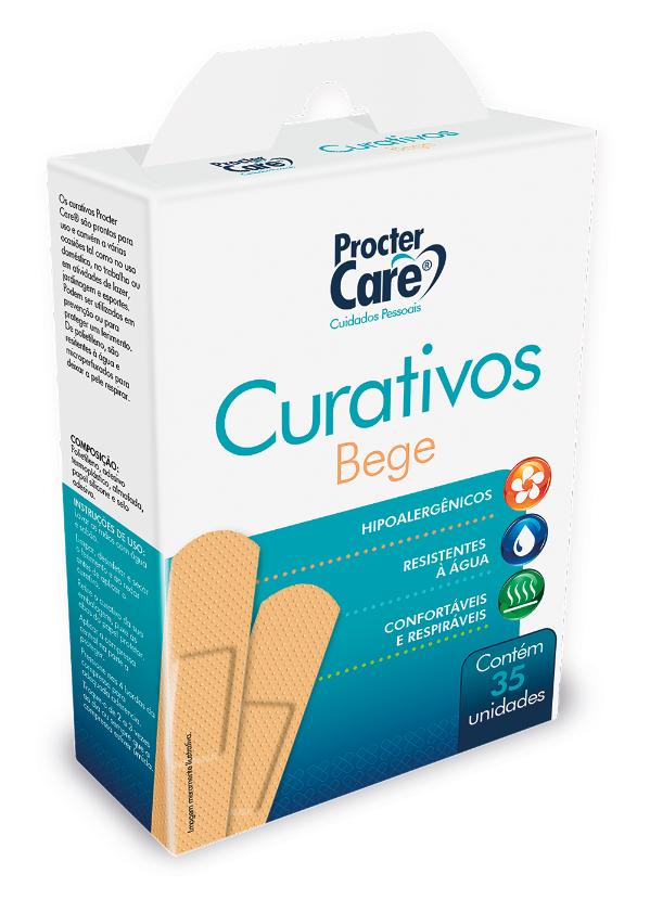 Curativo Bege Retangular 35un