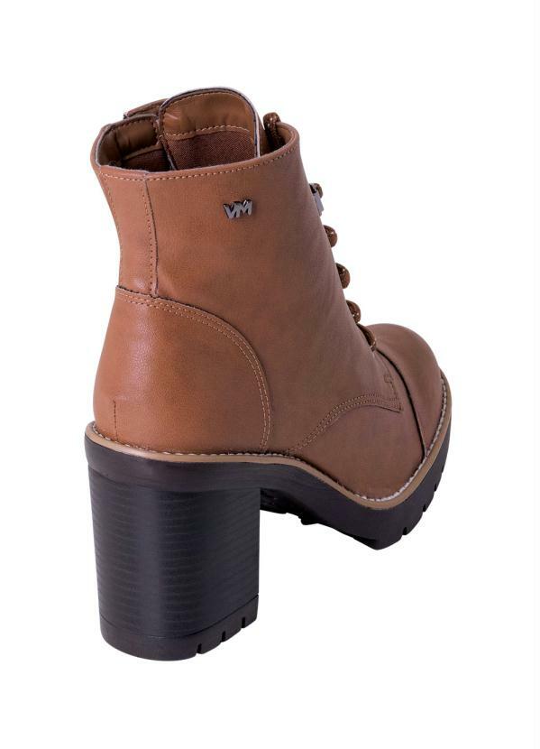 Bota Via Marte Marrom Cano Médio - Multimarcas