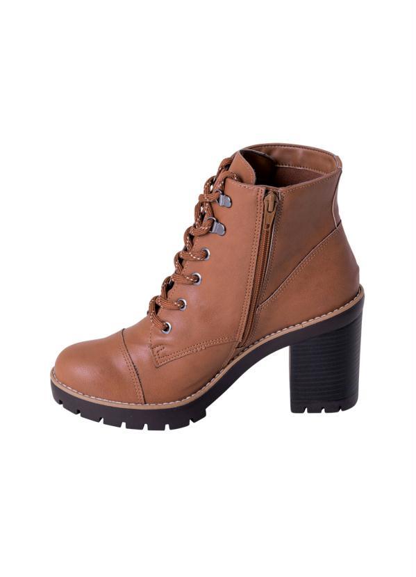 Bota Via Marte Marrom Cano Médio - Multimarcas