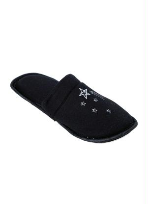 Chinelo Pantufa (Preto) em Tecido