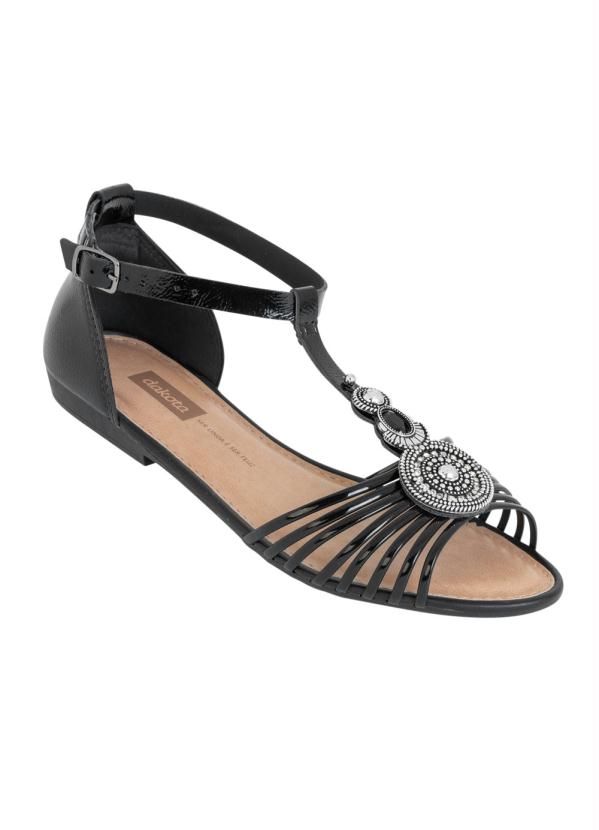 Rasteira Dakota (Preto) com Fivela Rasteira Dakota (Preto) com Fivela