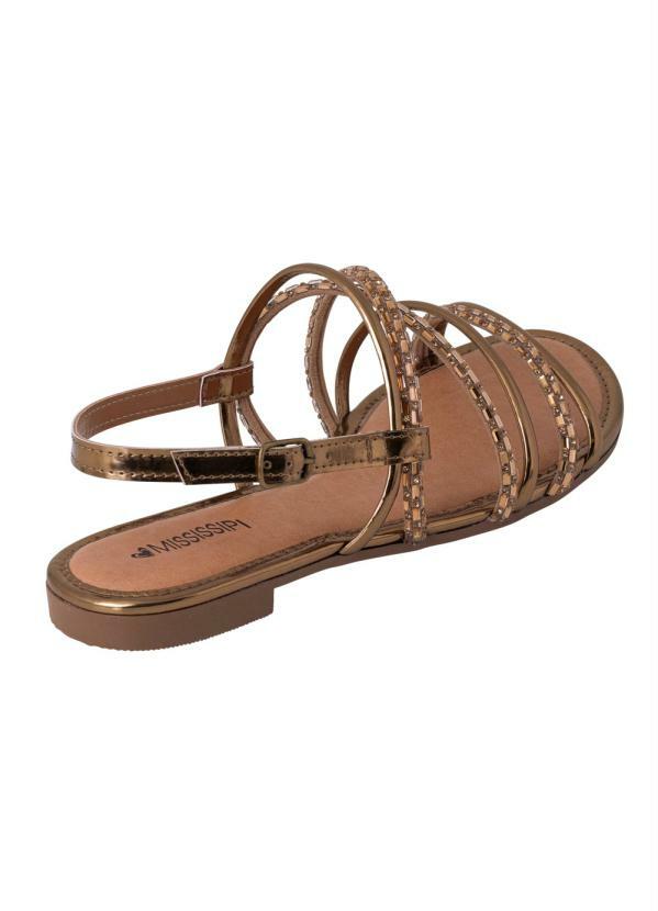 Sandália Mississipi Rasteira Brilhos Dourada | Dakota loja online de  calçados - Acesse agora mesmo! - Sandália Mississipi Rasteira Brilhos  Dourada | Mississipi