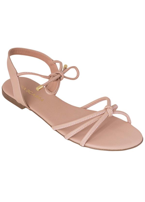 Rasteira Via Scarpa (Rosa) em Sintético Rasteira Via Scarpa (Rosa) em Sintético