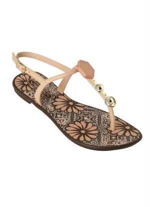 Rasteirinha (Nude) com Sola Estampada Rasteirinha (Nude) com Sola Estampada
