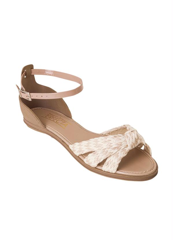 Rasteirinha (Nude) em Tecido com Sint�tico