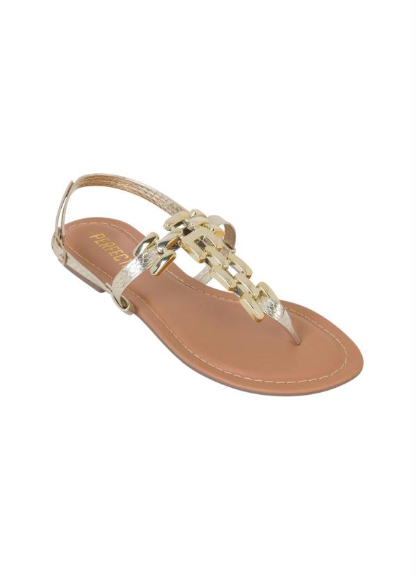 Rasteirinha (Ouro) com Detalhe Dourado Rasteirinha (Ouro) com Detalhe Dourado