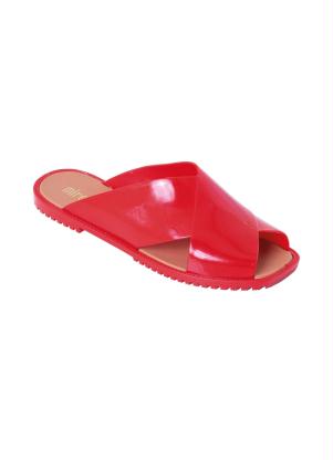 Rasteirinha (Vermelha) com Tiras Transpassadas