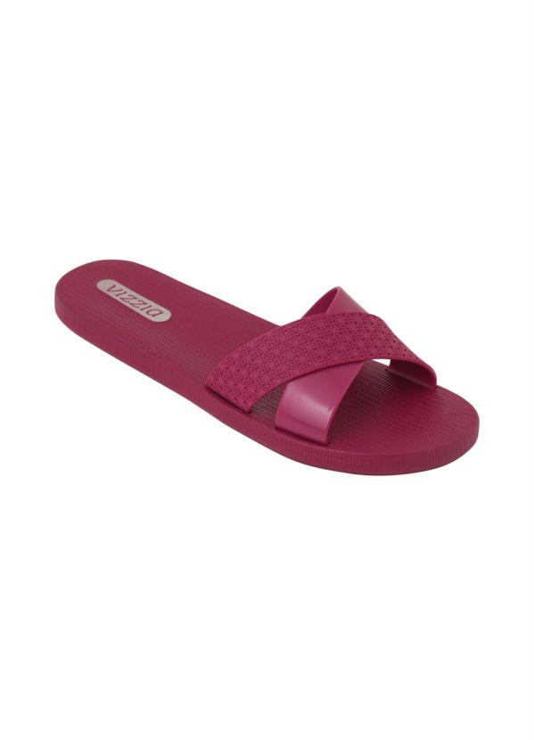 Rasteirinha (Vinho) com Tiras Transpassadas