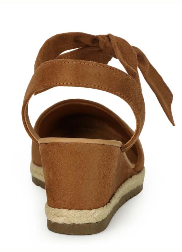 sandália bebecê espadrille caramelo