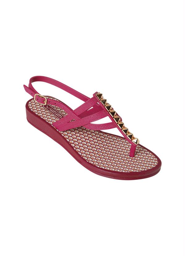 Sand�lia (Bordo) com Salto