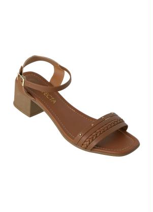 Sand�lia (Caramelo) em Material Sint�tico