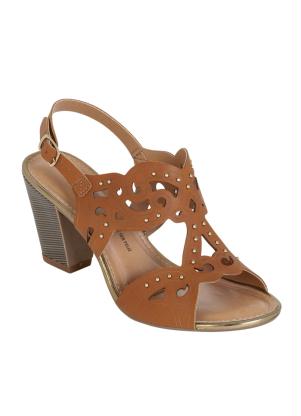 Sand�lia Dakota (Caramelo) em Corte a Laser