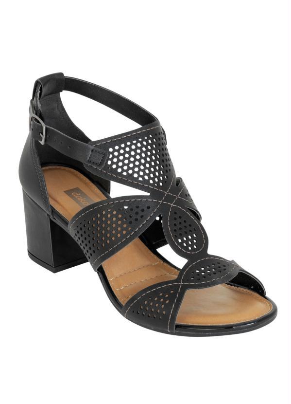 Sand�lia Dakota (Preto) com Perfuros