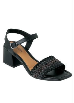 Sand�lia Mississipi (Preta) em Sint�tico