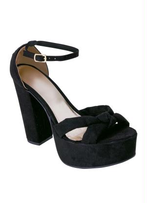 Sandália (Preta) em Camurça Sandália (Preta) em Camurça