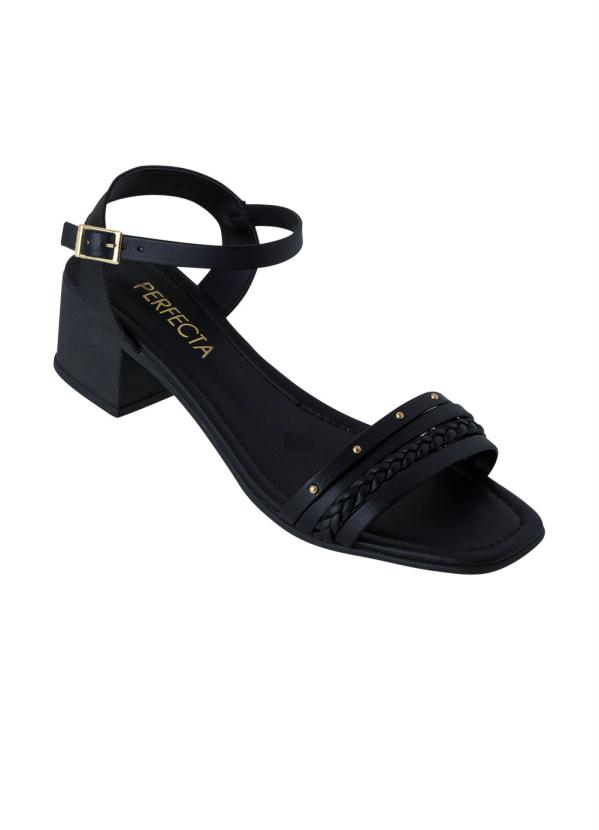 Sandália (Preta) em Material Sintético Sandália (Preta) em Material Sintético