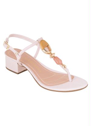 Sand�lia Via Scarpa (Bege) em Sint�tico