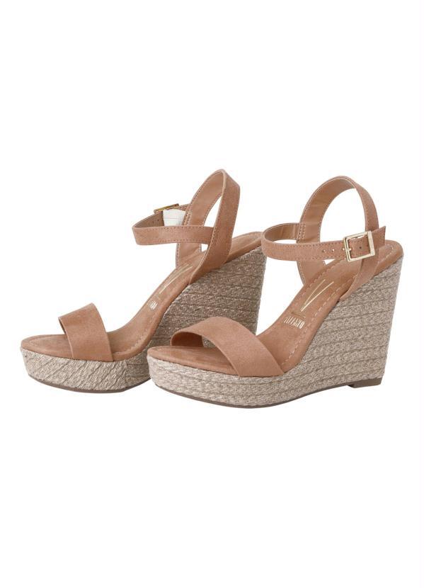 Sandália Vizzano Camel em Camurça Sintética - Multimarcas